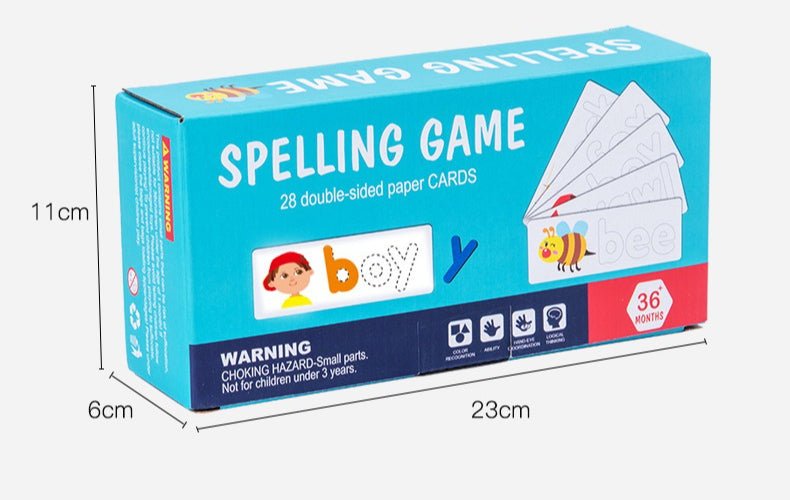 Wooden Spelling Game & Alphabet Matching Set