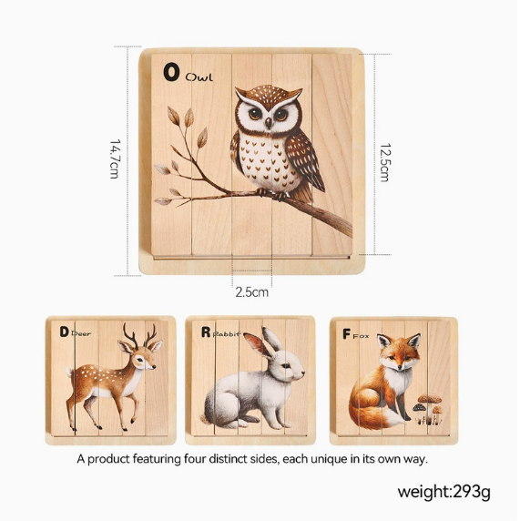 Wooden Animal Block Puzzle