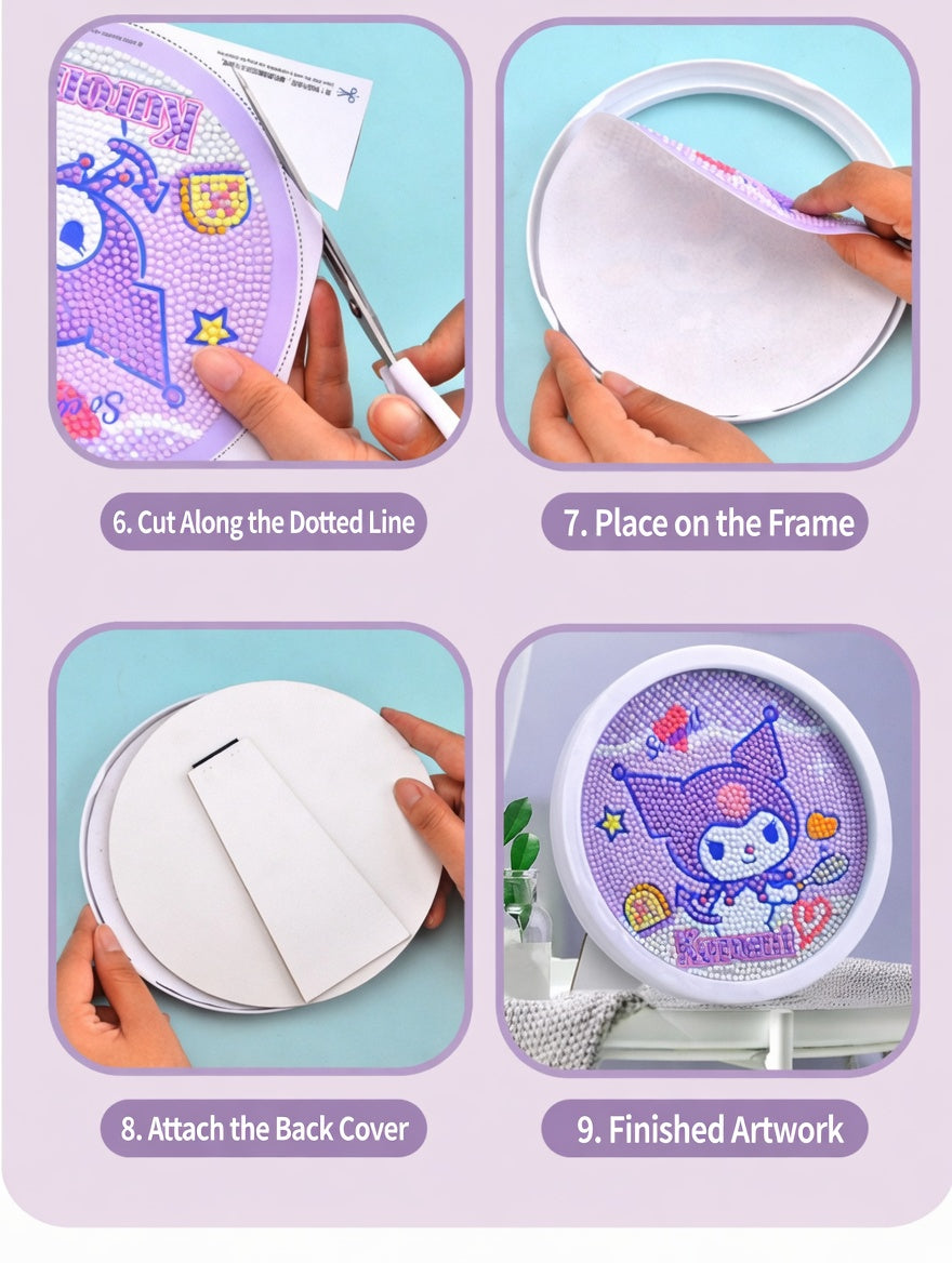 Sanrio Character Diamond Painting Kit with Frame
