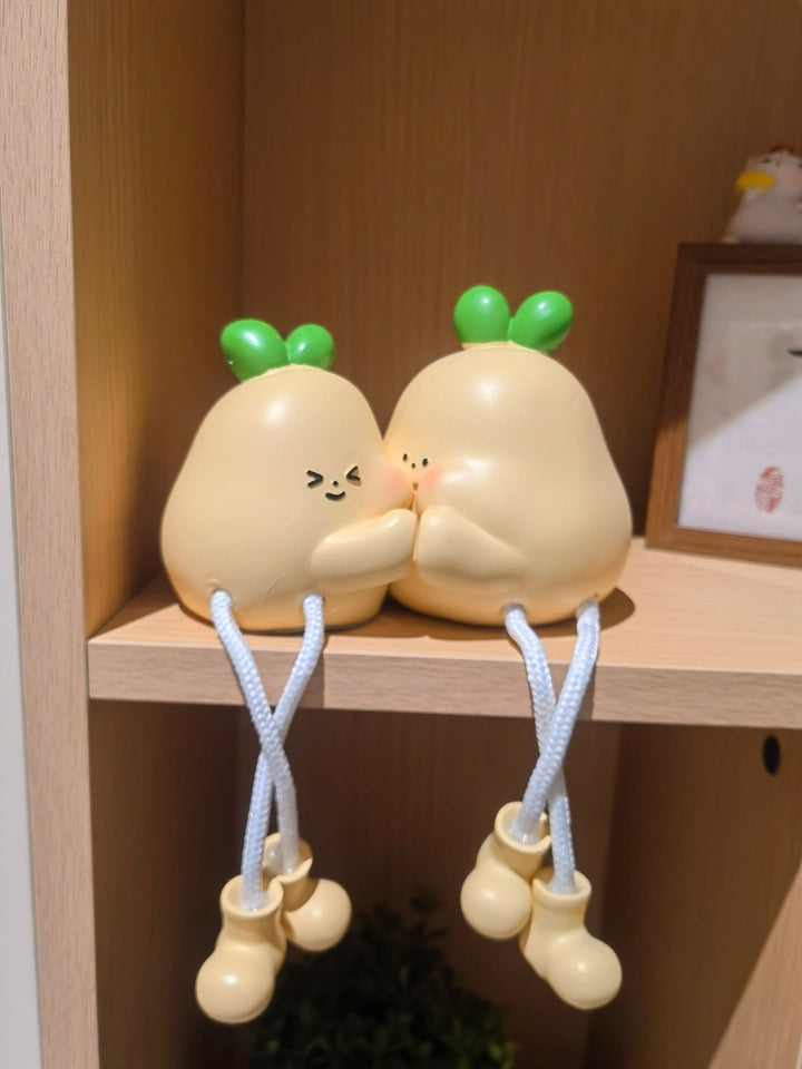 Yellow Pear Shelf Sitters