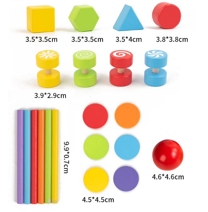Wooden 8-in-1 Montessori Learning Activity Cube