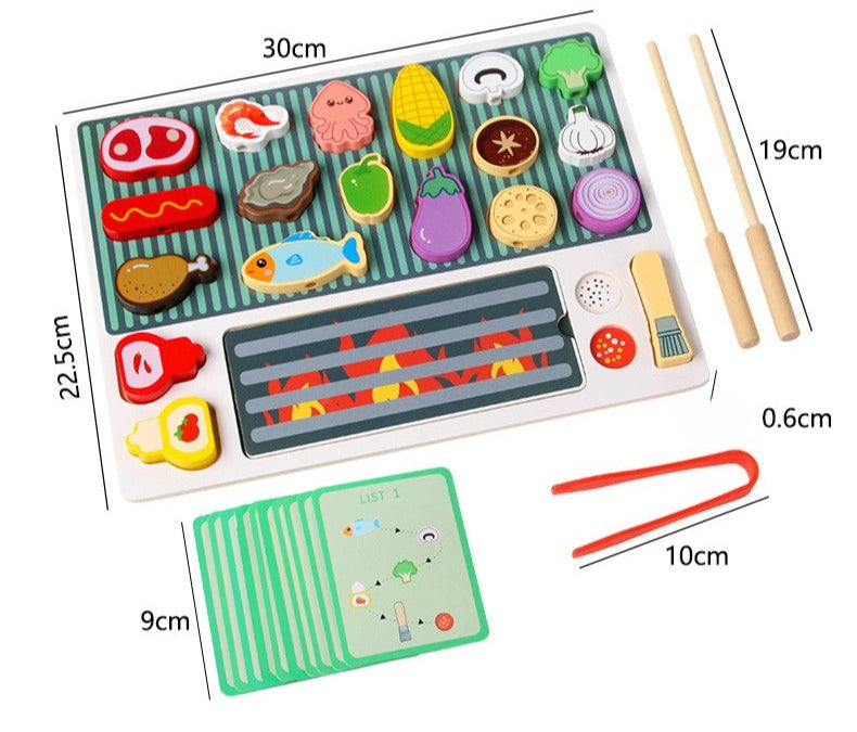 Little Chef Wooden Skewer & Creative Play Platter