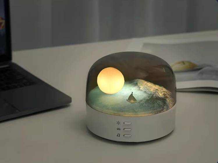 Three-Color Desktop Night Light and Ornament