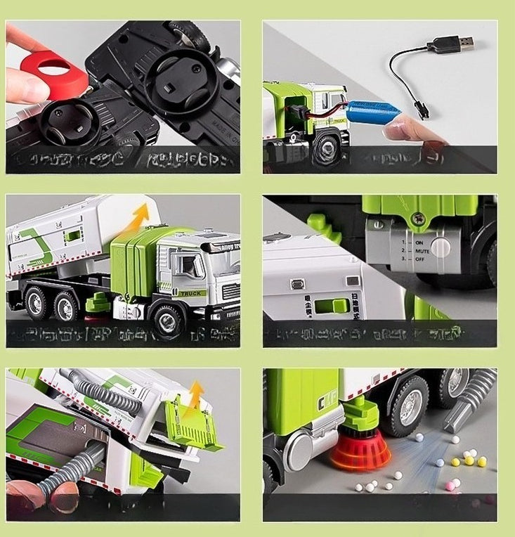 1/50 Scale Alloy Sweeper Truck with Vacuum Function