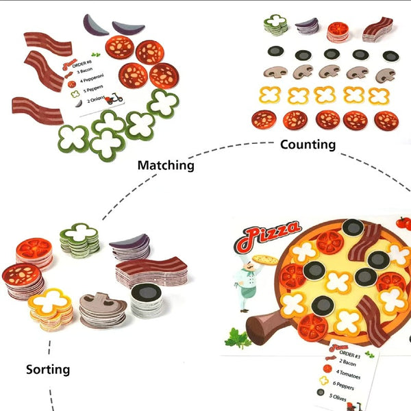 Felt Pizza Play Set for Kids