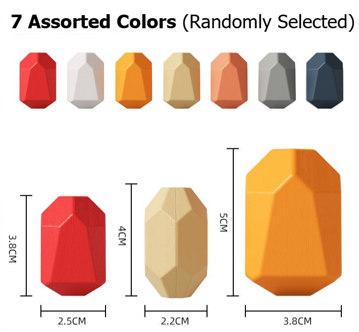 Stacking Stone Building Blocks - 21 Piece Set