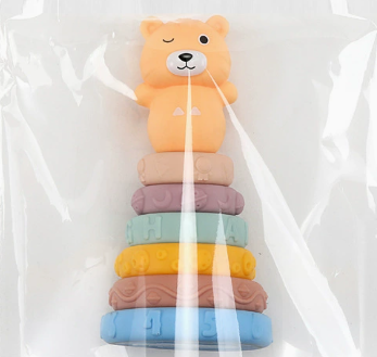 Soft Silicone Stacking Rings Learning Toy for Babies & Toddlers