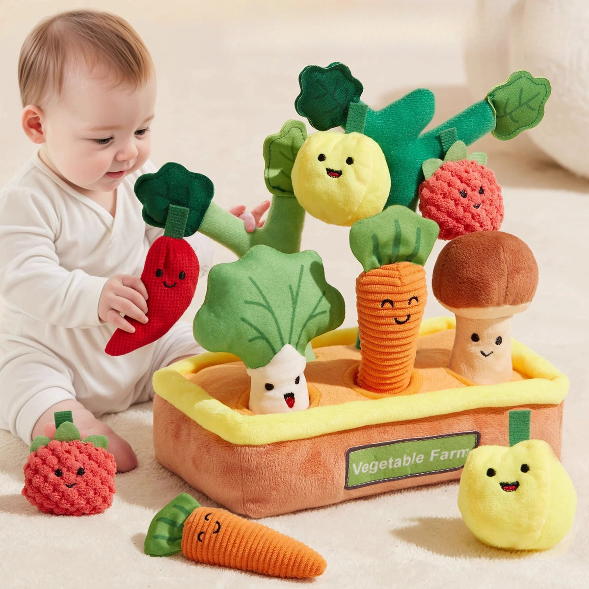 Baby Interactive Plush Pull-Out Garden Toy