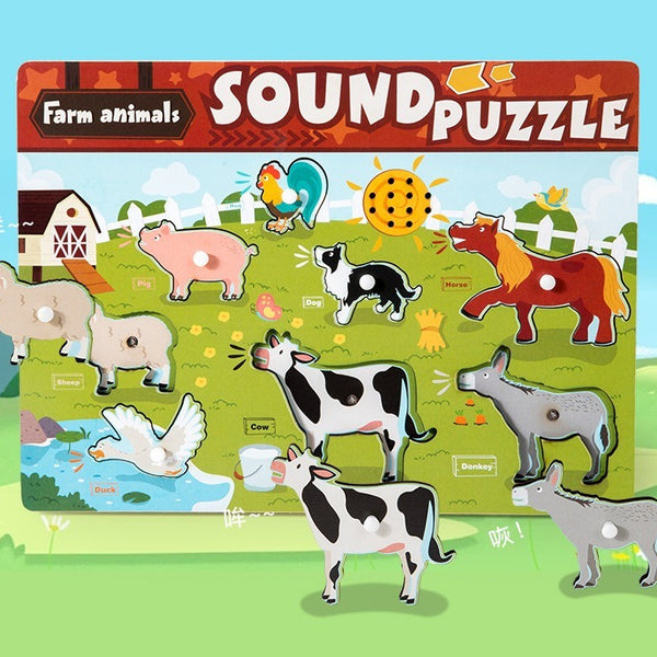 Sound & Discovery Wooden Peg Puzzle