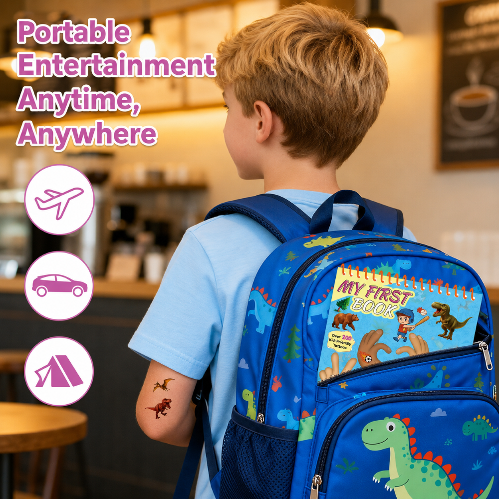Gemstone & Fantasy Kids Temporary Tattoo Set