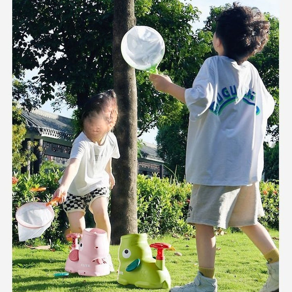 Elephant Flying Disc Launcher Set with Catching Nets