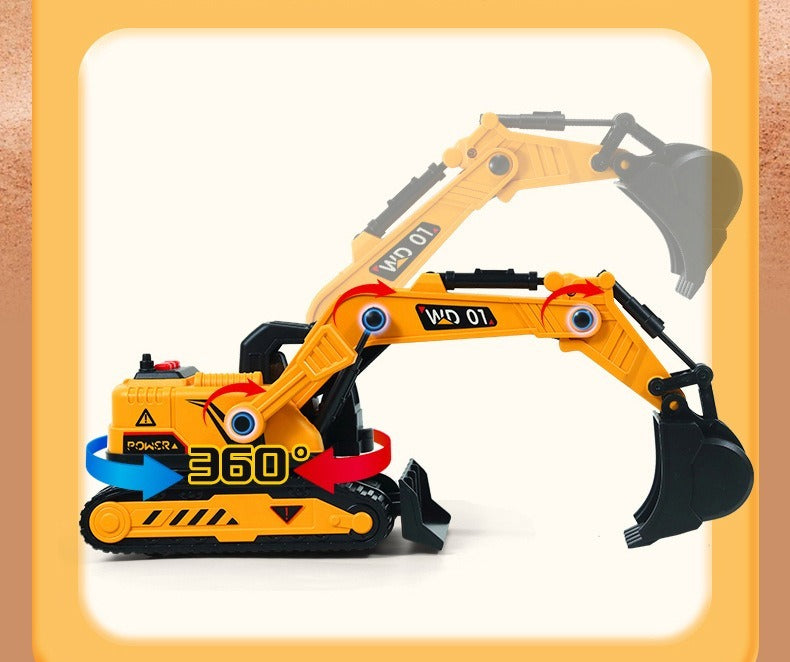 Sound and Light Construction Excavator Toy