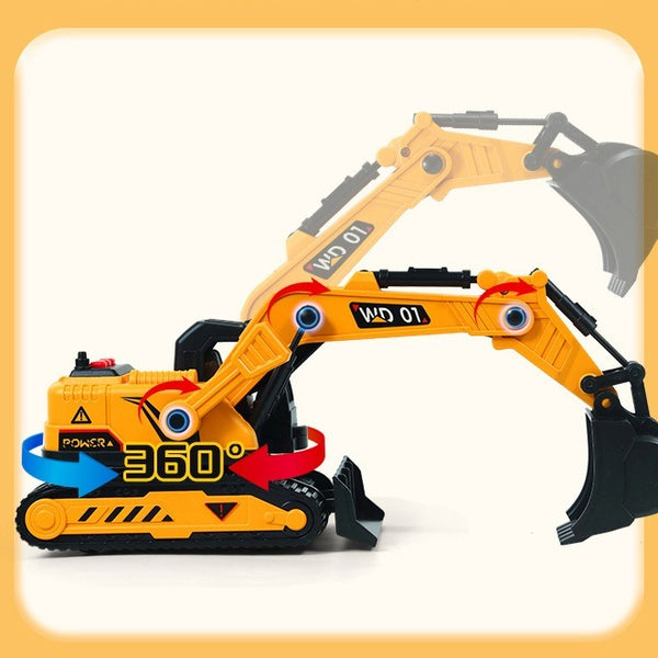Sound and Light Construction Excavator Toy