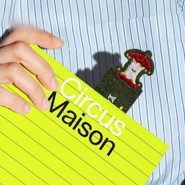 Circus Embroidered Felt Bookmark