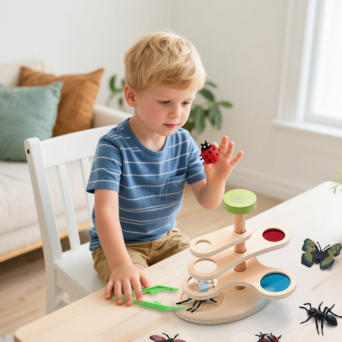 Wooden Insect Observation and Color Filter Set for Kids