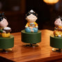 Tang Dynasty Lady Rotating Wooden Music Box
