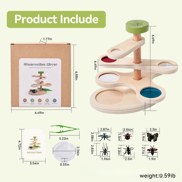 Wooden Insect Observation and Color Filter Set for Kids