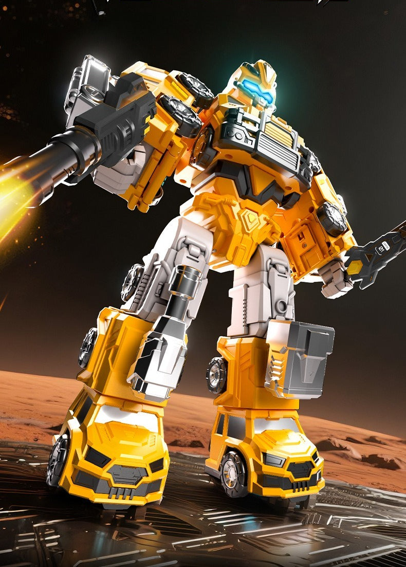 9-in-1 Magnetic Assembly Robot and Transforming Vehicles