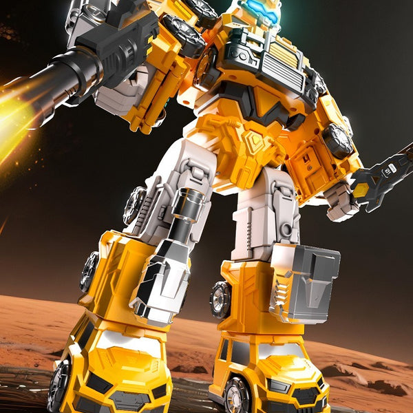 9-in-1 Magnetic Assembly Robot and Transforming Vehicles