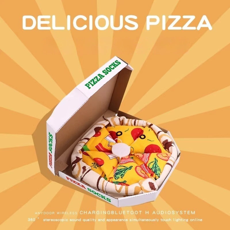 Pizza Slices Novelty Cotton Sock Set