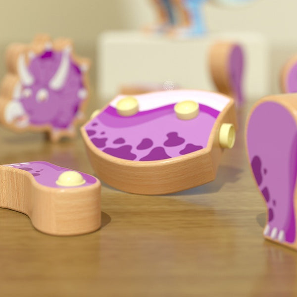 Wooden Dinosaur Assembly Puzzle