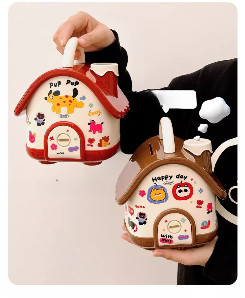 Whimsical Cottage Money Bank