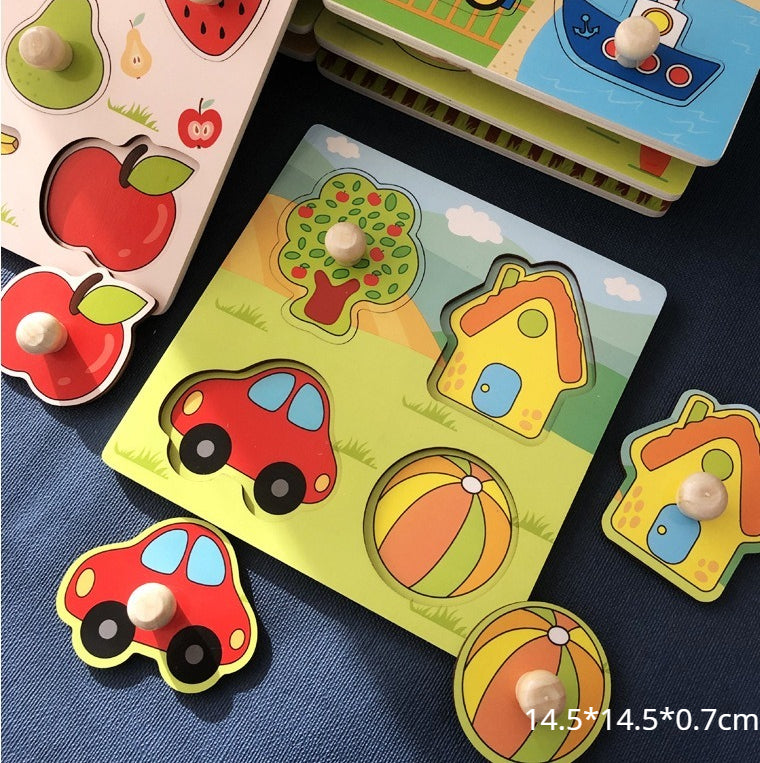 Wooden Peg Puzzle for Early Learning