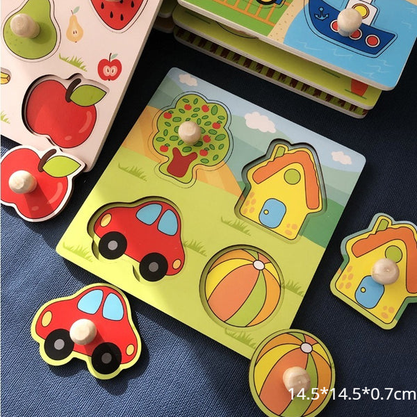 Wooden Peg Puzzle for Early Learning