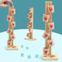 Wooden Clown Ball Drop Game