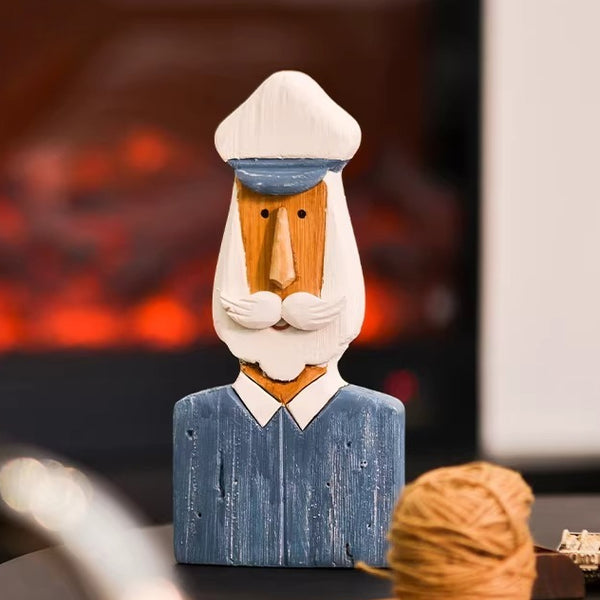 Paulownia Wood Sailor Character Ornament