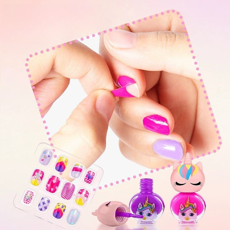 Unicorn Pretend Makeup Play Kit in a Sparkle Handbag