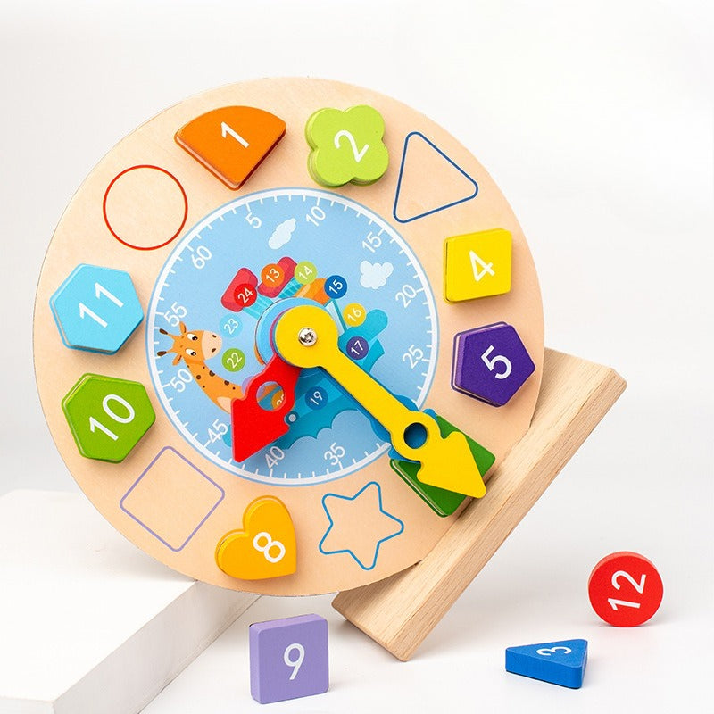 Tick-Tock Time Teacher Wooden Magnetic Clock