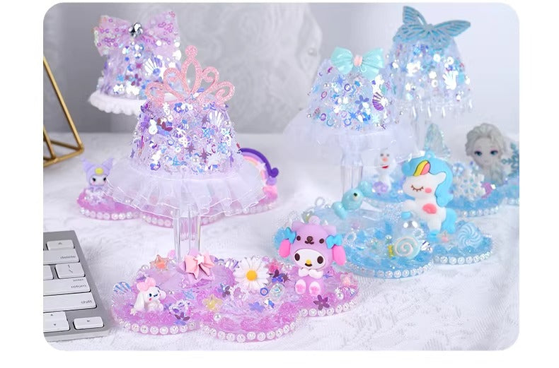 DIY Cream Glue Crystal Lamp Kit