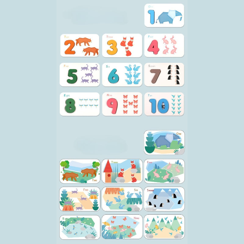 Alphabet and Number Matching Puzzle Set