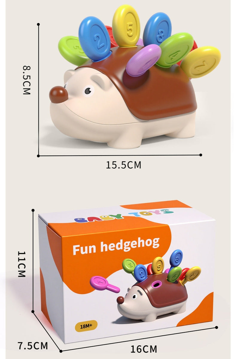 Fine Motor Hedgehog Peg Toy