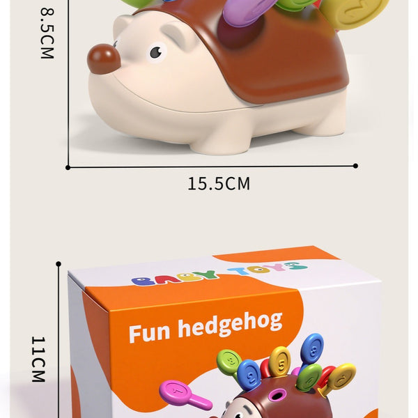 Fine Motor Hedgehog Peg Toy