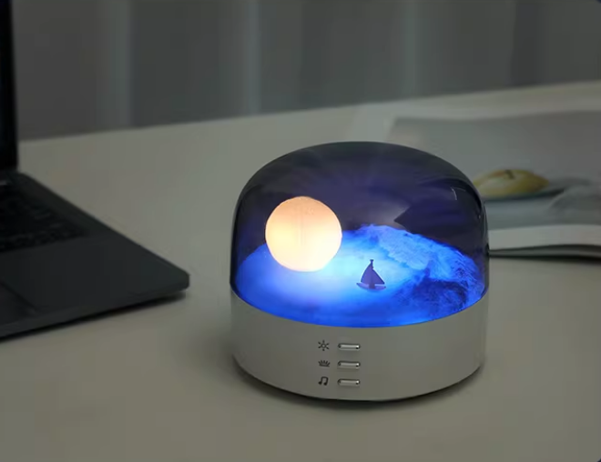 Three-Color Desktop Night Light and Ornament