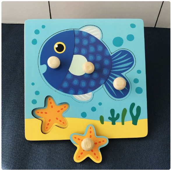 Wooden Peg Puzzle for Early Learning