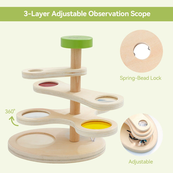 Wooden Insect Observation and Color Filter Set for Kids