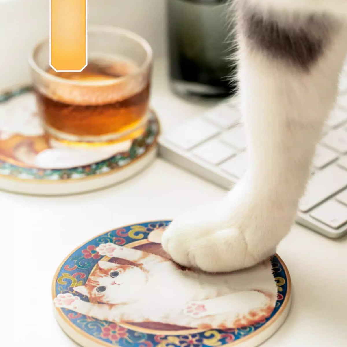Imperial Palace Cat Diatomite Coaster