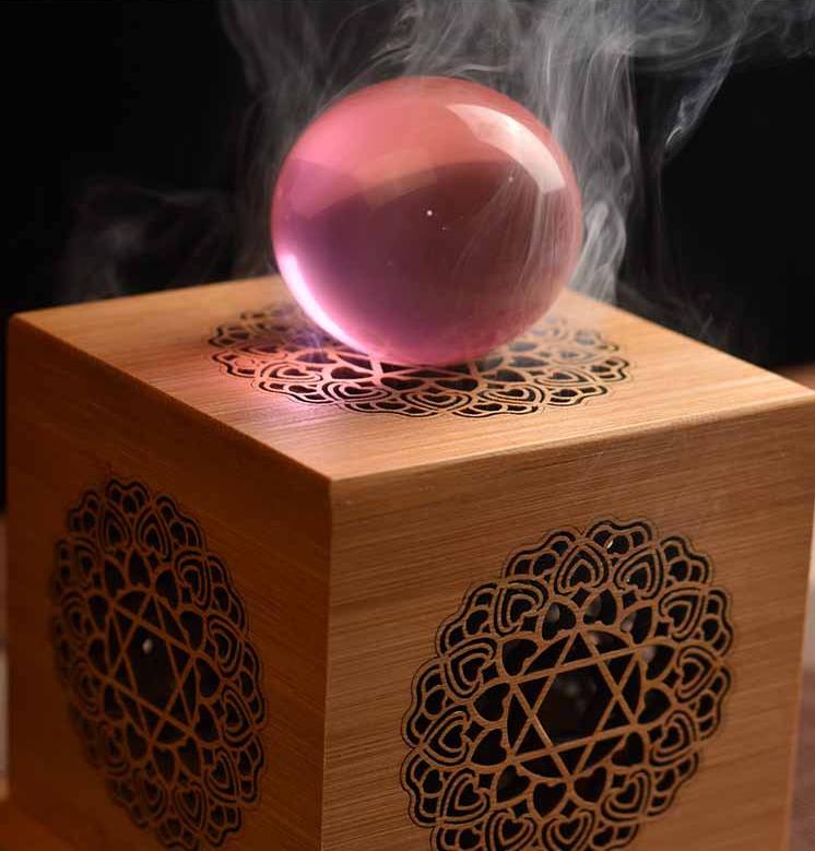Decorative Wooden Incense Box – Aromatherapy Smudge & Crystal Cleansing Holder