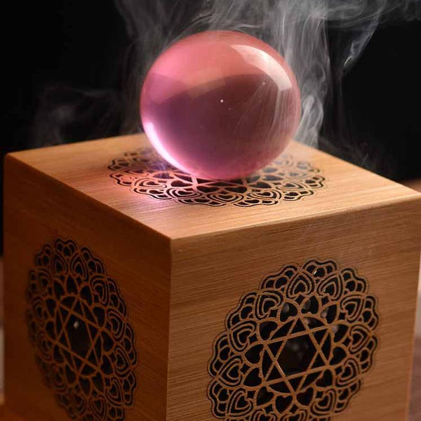 Decorative Wooden Incense Box – Aromatherapy Smudge & Crystal Cleansing Holder