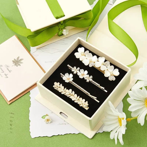 Elegant 4-Piece Hair Clip Gift Set