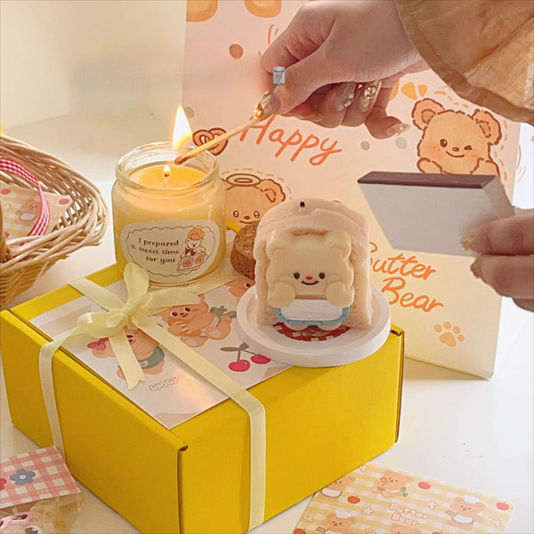Butter Bear and Jam Jar Scented Candle Gift Set