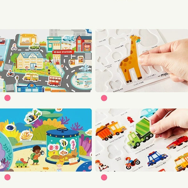 Mideer Reusable Jelly Sticker Book Set