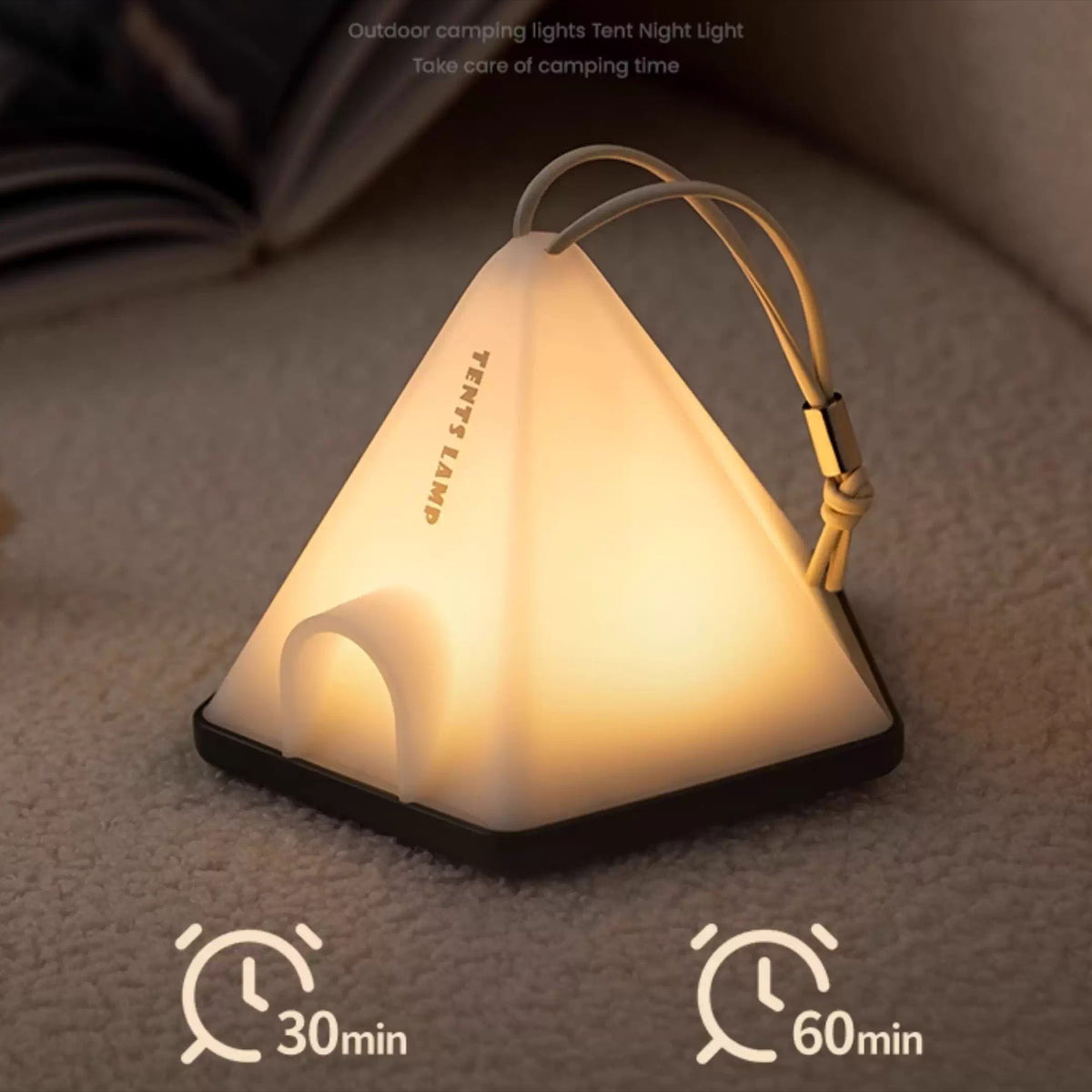 Portable Tent Style Night Light with Lanyard