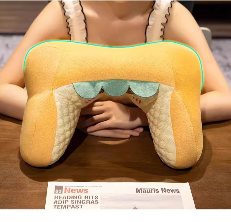 Plush Character Nap Pillow & Lumbar Cushion