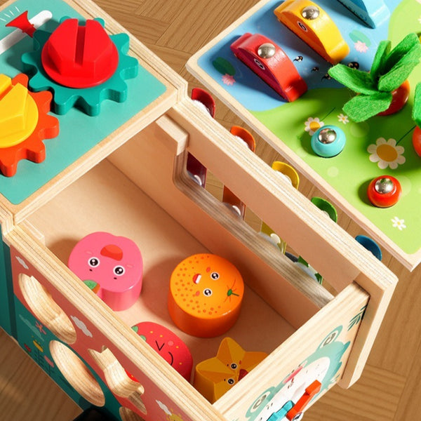 7-in-1 Wooden Activity Farm Truck