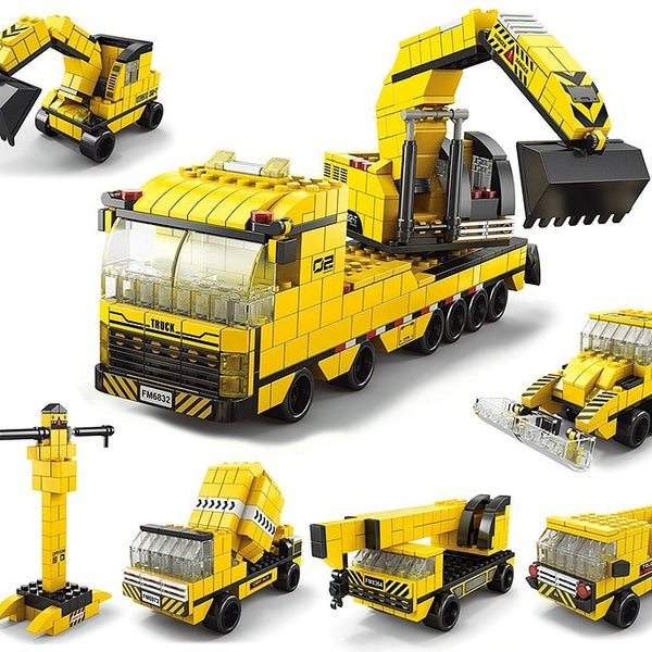 Build & Rebuild 6-in-1 Themed Building Blocks