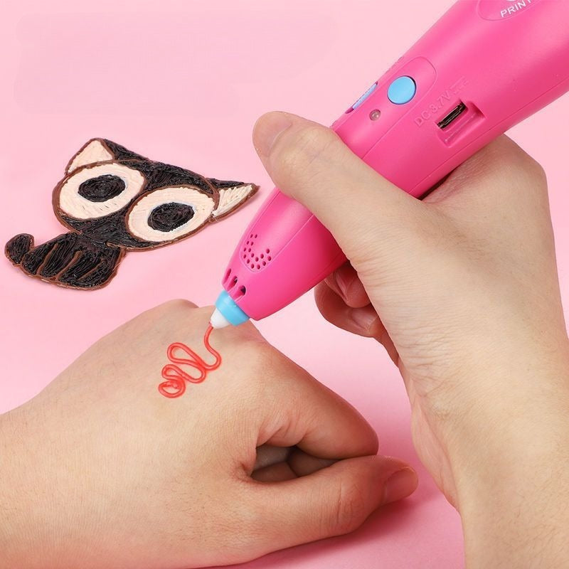 Wireless Low-Temperature 3D Printing Pen for Kids